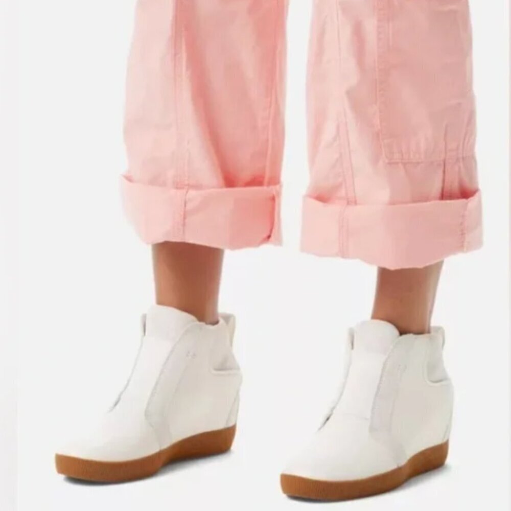 Sorel OUT N ABOUT PULL ON‎ WOMEN'S WEDGE Sz 9 Sea Salt New